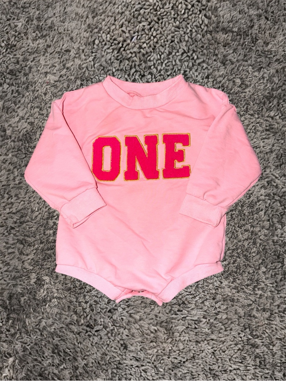 ‘ONE’ Bubble Romper